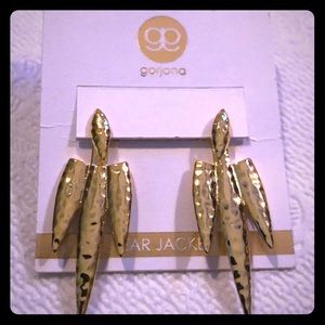 ⚜️🆕GORJANA 18k Two Piece Triple Spear Earrings